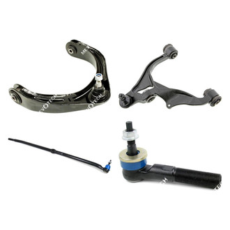 Mevotech® - Original Grade™ Front Driver Side Lower and Upper Control Arm with Ball Joint and Tie Rod End Kit