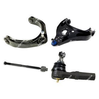 Mevotech® - Original Grade™ Front Driver Side Lower and Upper Control Arm with Ball Joint and Tie Rod End Kit