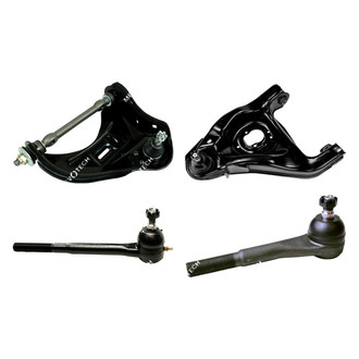 Mevotech® - Original Grade™ Front Driver Side Lower and Upper Control Arm with Ball Joint and Tie Rod End Kit