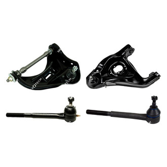 Mevotech® - Original Grade™ Front Driver Side Lower and Upper Control Arm with Ball Joint and Tie Rod End Kit