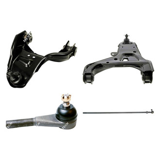 Mevotech® - Original Grade™ Front Driver Side Lower and Upper Control Arm with Ball Joint and Tie Rod End Kit