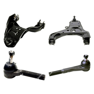 Mevotech® - Original Grade™ Front Driver Side Lower and Upper Control Arm with Ball Joint and Tie Rod End Kit