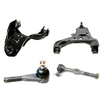 Mevotech® - Original Grade™ Front Driver Side Lower and Upper Control Arm with Ball Joint and Tie Rod End Kit