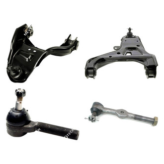 Mevotech® - Original Grade™ Front Driver Side Lower and Upper Control Arm with Ball Joint and Tie Rod End Kit