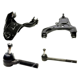 Mevotech® - Original Grade™ Front Driver Side Lower and Upper Control Arm with Ball Joint and Tie Rod End Kit