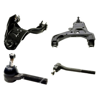 Mevotech® - Original Grade™ Front Driver Side Lower and Upper Control Arm with Ball Joint and Tie Rod End Kit