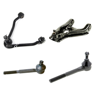 Mevotech® - Original Grade™ Front Driver Side Lower and Upper Control Arm with Ball Joint and Tie Rod End Kit