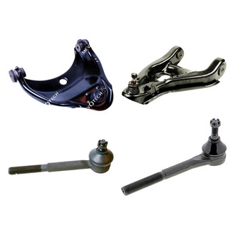 Mevotech® - Original Grade™ Front Driver Side Lower and Upper Control Arm with Ball Joint and Tie Rod End Kit