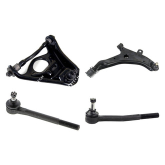 Mevotech® - Original Grade™ Front Driver Side Lower and Upper Control Arm with Ball Joint and Tie Rod End Kit