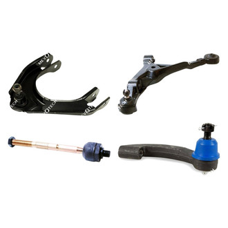 Mevotech® - Original Grade™ Front Driver Side Lower and Upper Control Arm with Ball Joint and Tie Rod End Kit