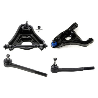 Mevotech® - Original Grade™ Front Driver Side Lower and Upper Control Arm with Ball Joint and Tie Rod End Kit