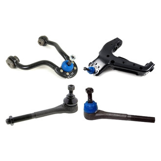 Mevotech® - Original Grade™ Front Driver Side Lower and Upper Control Arm with Ball Joint and Tie Rod End Kit