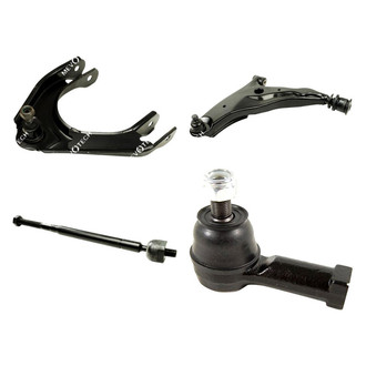 Mevotech® - Original Grade™ Front Driver Side Lower and Upper Control Arm with Ball Joint and Tie Rod End Kit