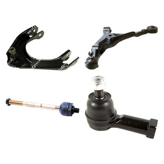 Mevotech® - Original Grade™ Front Driver Side Lower and Upper Control Arm with Ball Joint and Tie Rod End Kit