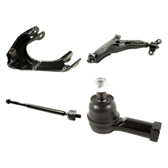 Mevotech® - Original Grade™ Front Driver Side Lower and Upper Control Arm with Ball Joint and Tie Rod End Kit