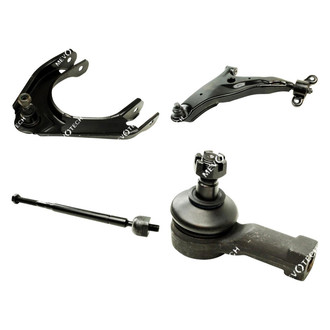 Mevotech® - Original Grade™ Front Driver Side Lower and Upper Control Arm with Ball Joint and Tie Rod End Kit