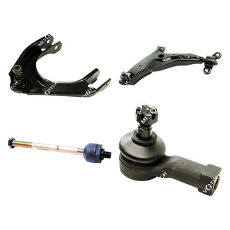 Mevotech® - Original Grade™ Front Driver Side Lower and Upper Control Arm with Ball Joint and Tie Rod End Kit