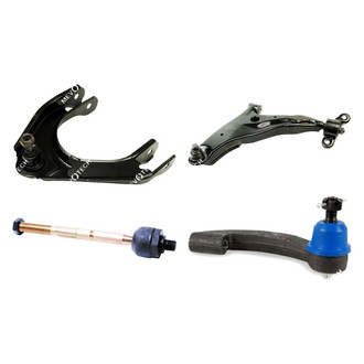 Mevotech® - Original Grade™ Front Driver Side Lower and Upper Control Arm with Ball Joint and Tie Rod End Kit