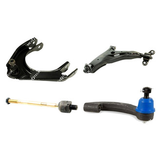 Mevotech® - Original Grade™ Front Driver Side Lower and Upper Control Arm with Ball Joint and Tie Rod End Kit