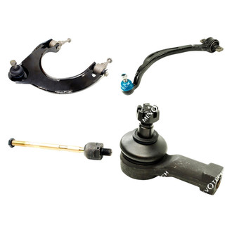 Mevotech® - Original Grade™ Front Driver Side Lower and Upper Control Arm with Ball Joint and Tie Rod End Kit