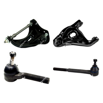 Mevotech® - Original Grade™ Front Driver Side Lower and Upper Control Arm with Ball Joint and Tie Rod End Kit