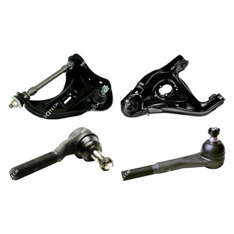 Mevotech® - Original Grade™ Front Driver Side Lower and Upper Control Arm with Ball Joint and Tie Rod End Kit