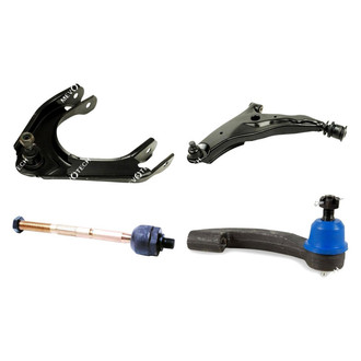 Mevotech® - Original Grade™ Front Driver Side Lower and Upper Control Arm with Ball Joint and Tie Rod End Kit