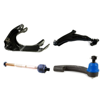 Mevotech® - Original Grade™ Front Driver Side Lower and Upper Control Arm with Ball Joint and Tie Rod End Kit