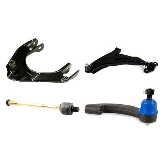 Mevotech® - Original Grade™ Front Driver Side Lower and Upper Control Arm with Ball Joint and Tie Rod End Kit