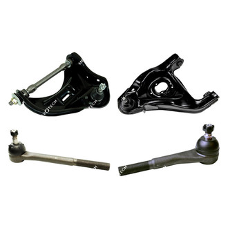 Mevotech® - Original Grade™ Front Driver Side Lower and Upper Control Arm with Ball Joint and Tie Rod End Kit