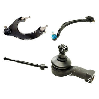 Mevotech® - Original Grade™ Front Driver Side Lower and Upper Control Arm with Ball Joint and Tie Rod End Kit