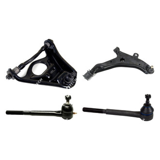 Mevotech® - Original Grade™ Front Driver Side Lower and Upper Control Arm with Ball Joint and Tie Rod End Kit