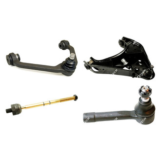 Mevotech® - Original Grade™ Front Driver Side Lower and Upper Control Arm with Ball Joint and Tie Rod End Kit