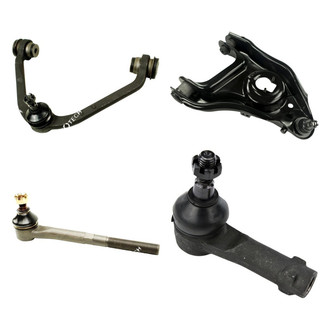 Mevotech® - Original Grade™ Front Driver Side Lower and Upper Control Arm with Ball Joint and Tie Rod End Kit