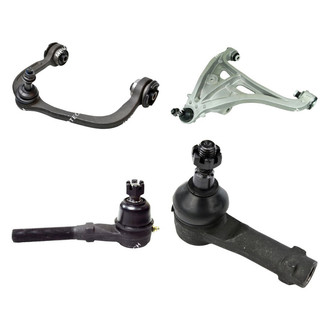 Mevotech® - Original Grade™ Front Driver Side Lower and Upper Control Arm with Ball Joint and Tie Rod End Kit