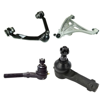 Mevotech® - Original Grade™ Front Driver Side Lower and Upper Control Arm with Ball Joint and Tie Rod End Kit