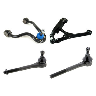 Mevotech® - Original Grade™ Front Driver Side Lower and Upper Control Arm with Ball Joint and Tie Rod End Kit