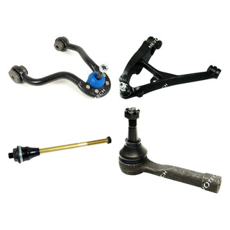 Mevotech® - Original Grade™ Front Driver Side Lower and Upper Control Arm with Ball Joint and Tie Rod End Kit