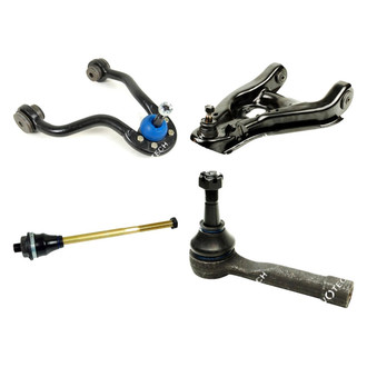Mevotech® - Original Grade™ Front Driver Side Lower and Upper Control Arm with Ball Joint and Tie Rod End Kit