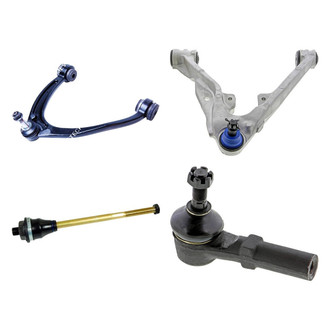 Mevotech® - Original Grade™ Front Driver Side Lower and Upper Control Arm with Ball Joint and Tie Rod End Kit