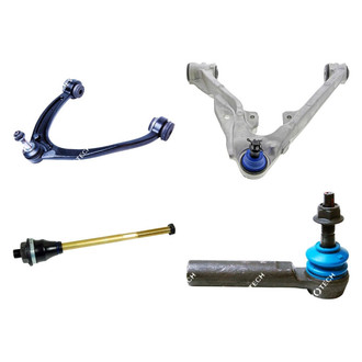 Mevotech® - Original Grade™ Front Driver Side Lower and Upper Control Arm with Ball Joint and Tie Rod End Kit