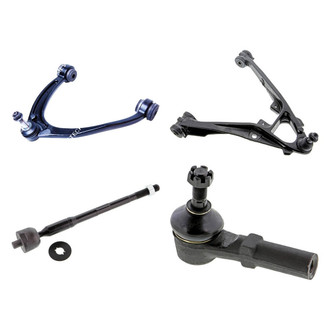 Mevotech® - Original Grade™ Front Driver Side Lower and Upper Control Arm with Ball Joint and Tie Rod End Kit