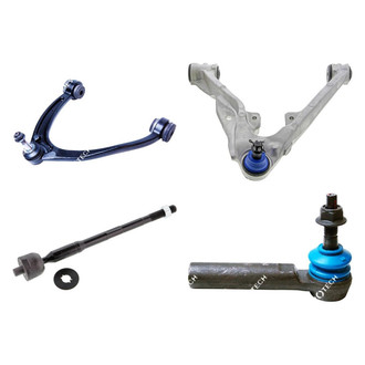 Mevotech® - Original Grade™ Front Driver Side Lower and Upper Control Arm with Ball Joint and Tie Rod End Kit