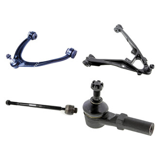Mevotech® - Original Grade™ Front Driver Side Lower and Upper Control Arm with Ball Joint and Tie Rod End Kit