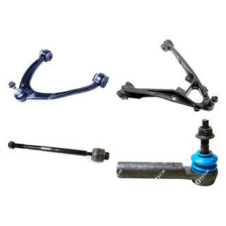 Mevotech® - Original Grade™ Front Driver Side Lower and Upper Control Arm with Ball Joint and Tie Rod End Kit