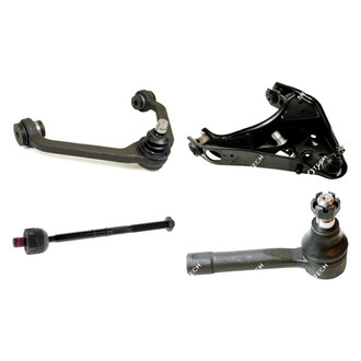 Mevotech® - Original Grade™ Front Driver Side Lower and Upper Control Arm with Ball Joint and Tie Rod End Kit