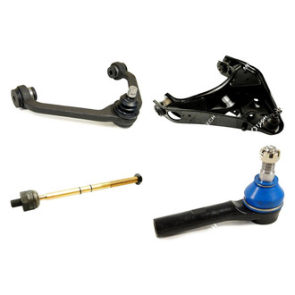 Mevotech® - Original Grade™ Front Driver Side Lower and Upper Control Arm with Ball Joint and Tie Rod End Kit