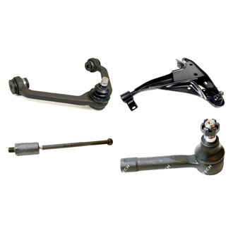 Mevotech® - Original Grade™ Front Driver Side Lower and Upper Control Arm with Ball Joint and Tie Rod End Kit