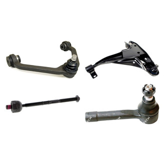 Mevotech® - Original Grade™ Front Driver Side Lower and Upper Control Arm with Ball Joint and Tie Rod End Kit