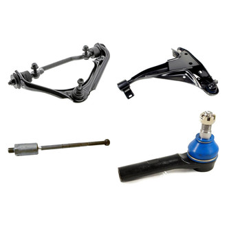 Mevotech® - Original Grade™ Front Driver Side Lower and Upper Control Arm with Ball Joint and Tie Rod End Kit